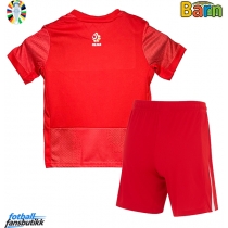 Polen Bortedraktsett Barn EM 2024 Kortermet (+ Korte bukser)